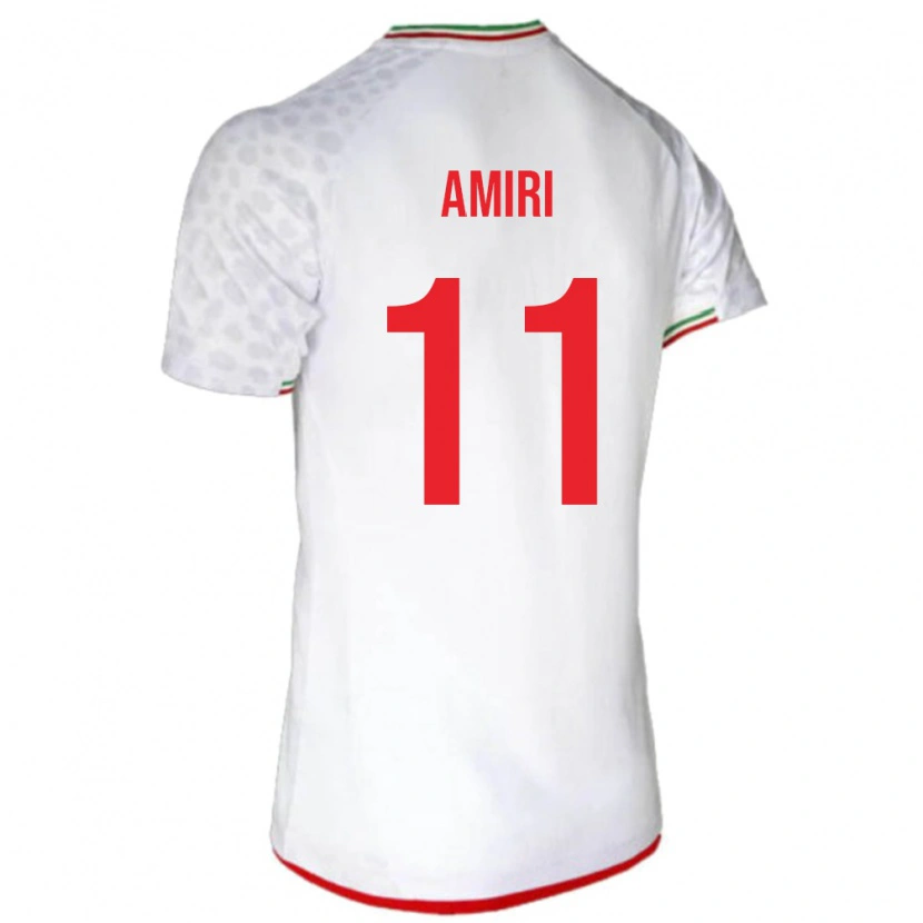 Danxen Børn Iran Vahid Amiri #11 Hvid Hjemmebane Spillertrøjer 24-26 Trøje T-Shirt