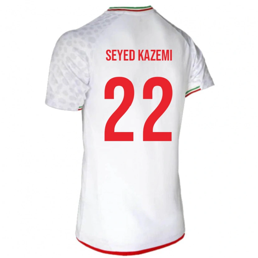 Danxen Børn Iran Arefeh Seyed Kazemi #22 Hvid Hjemmebane Spillertrøjer 24-26 Trøje T-Shirt