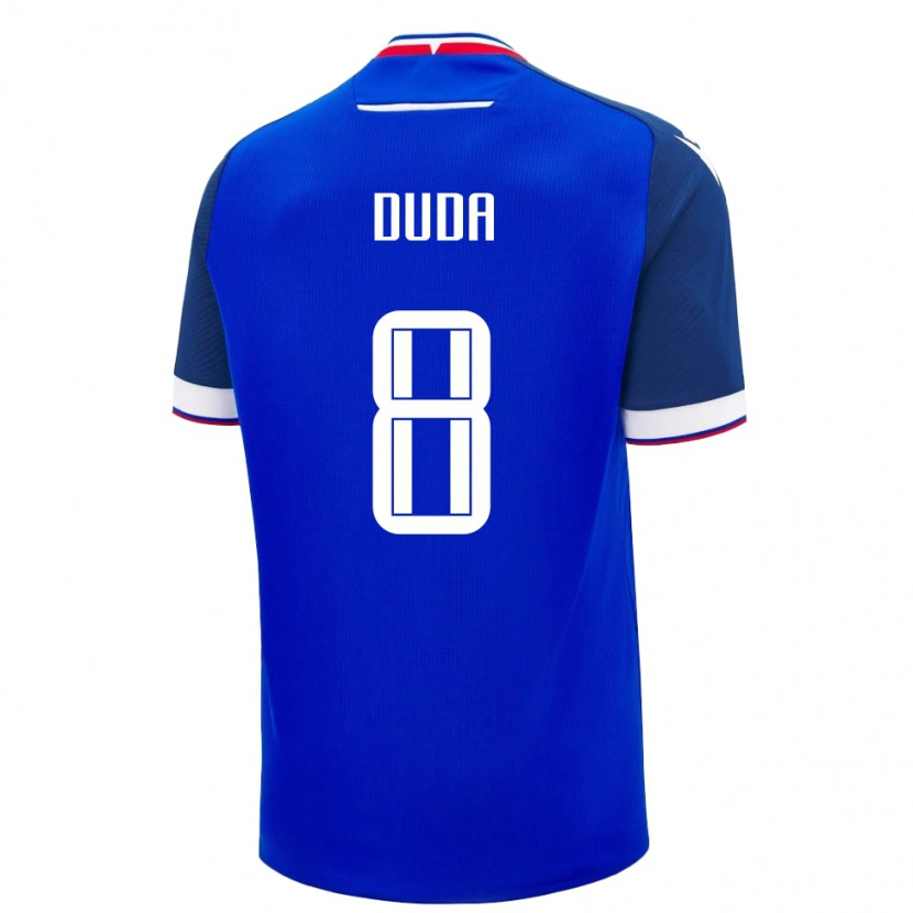 Danxen Børn Slovakiet Ondrej Duda #8 Blå Hjemmebane Spillertrøjer 24-26 Trøje T-Shirt