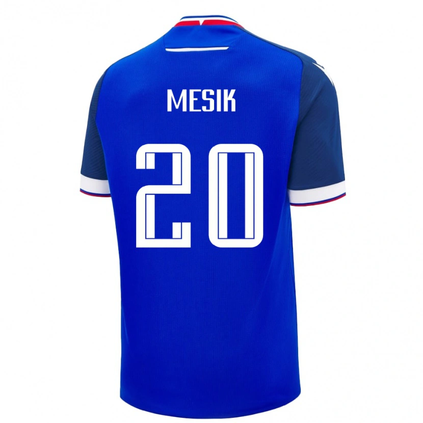 Danxen Børn Slovakiet Ivan Mesik #20 Blå Hjemmebane Spillertrøjer 24-26 Trøje T-Shirt