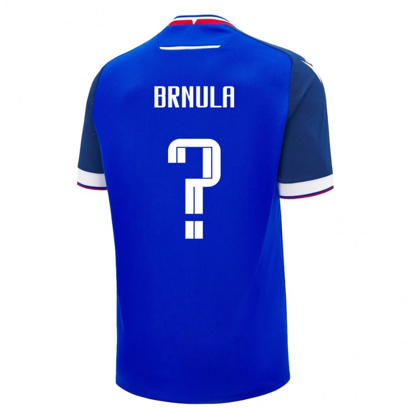 Danxen Børn Slovakiet Jan Brnula #0 Blå Hjemmebane Spillertrøjer 24-26 Trøje T-Shirt