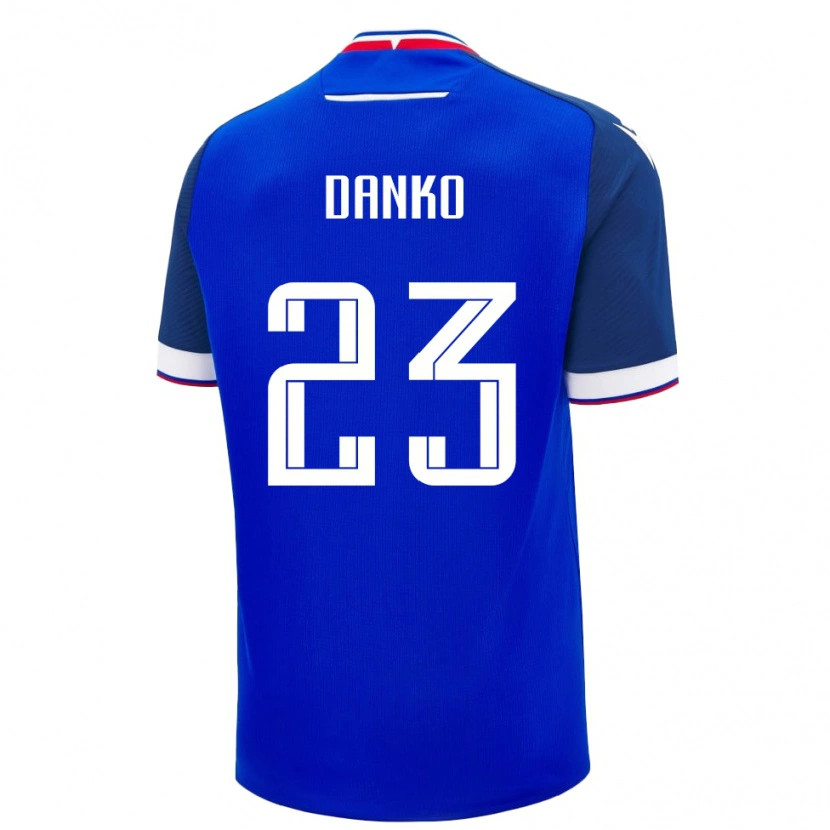 Danxen Børn Slovakiet Adam Danko #23 Blå Hjemmebane Spillertrøjer 24-26 Trøje T-Shirt