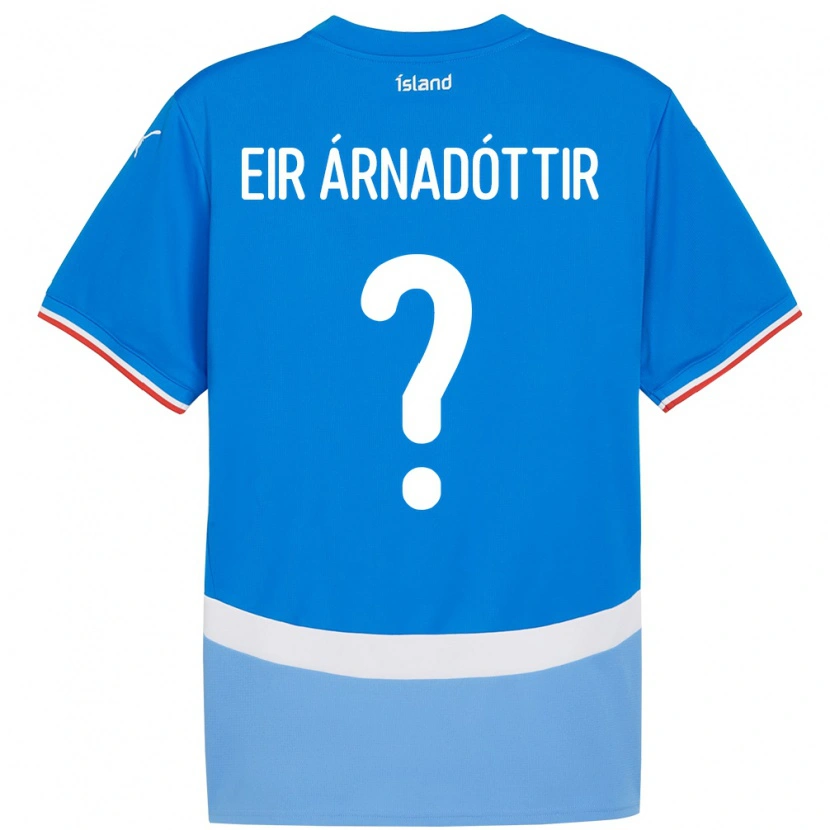 Danxen Børn Island Ásta Eir Árnadóttir #0 Blå Hjemmebane Spillertrøjer 24-26 Trøje T-Shirt