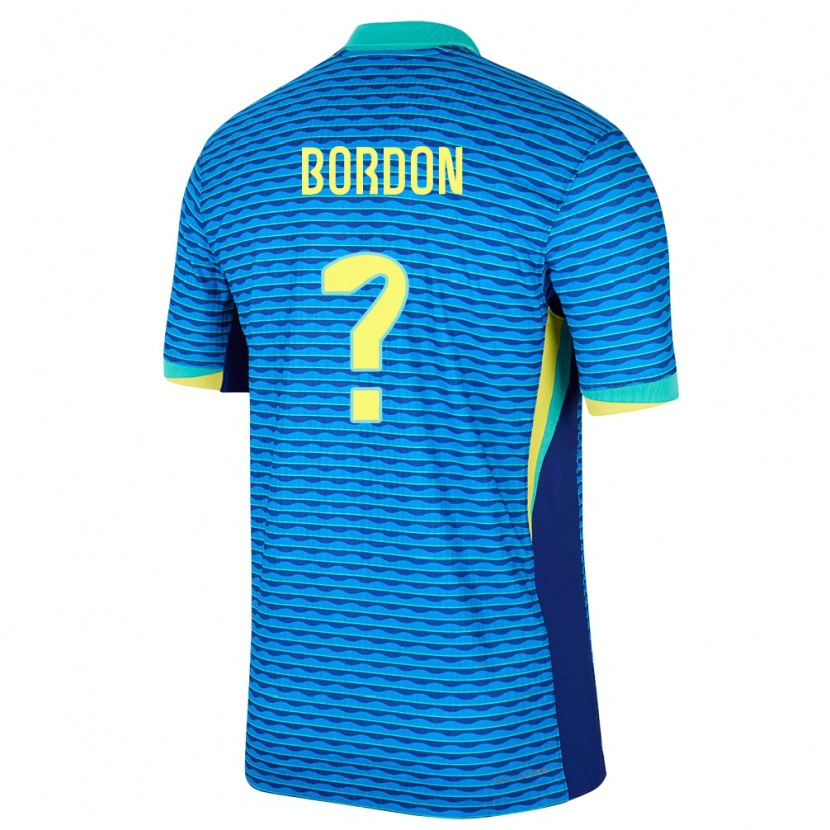 Danxen Børn Brasilien Filipe Bordon #0 Blå Udebane Spillertrøjer 24-26 Trøje T-Shirt