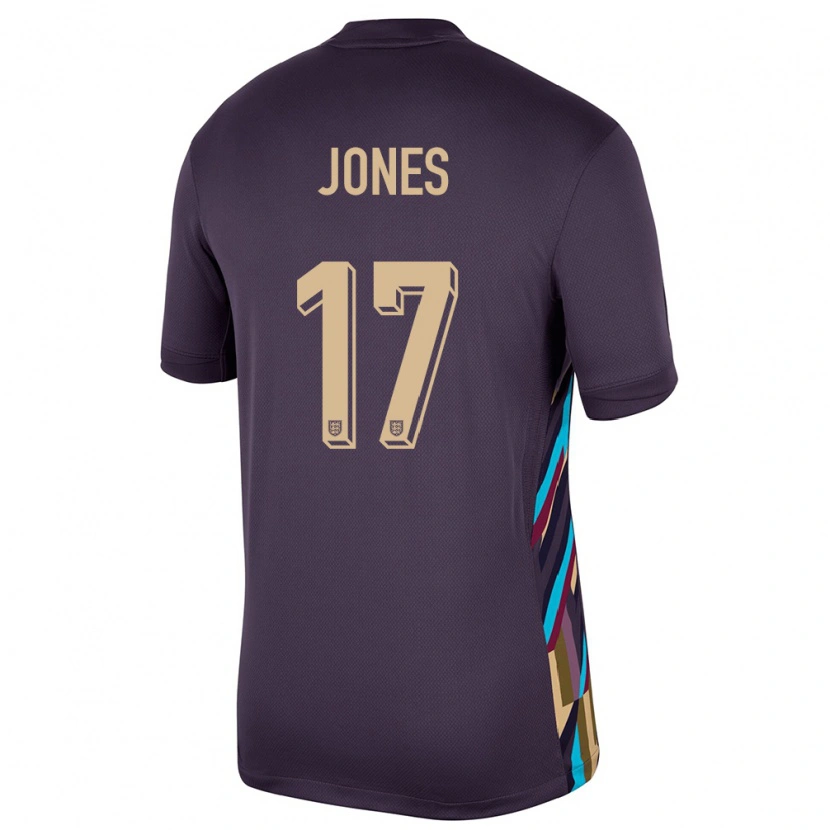 Danxen Børn England Curtis Jones #17 Mørk Rosin Udebane Spillertrøjer 24-26 Trøje T-Shirt