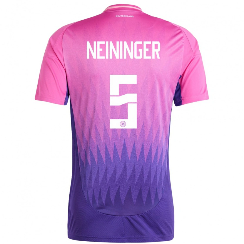 Danxen Børn Tyskland Till Neininger #5 Pink Lilla Udebane Spillertrøjer 24-26 Trøje T-Shirt