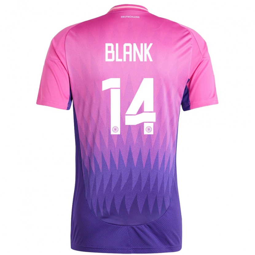 Danxen Børn Tyskland Hendry Blank #14 Pink Lilla Udebane Spillertrøjer 24-26 Trøje T-Shirt