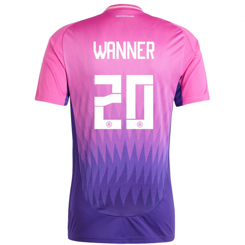 Danxen Børn Tyskland Paul Wanner #20 Pink Lilla Udebane Spillertrøjer 24-26 Trøje T-Shirt