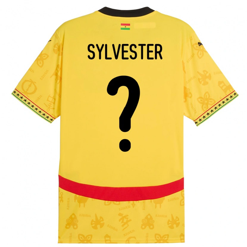 Danxen Børn Ghana Simba Sylvester #0 Gul Udebane Spillertrøjer 24-26 Trøje T-Shirt