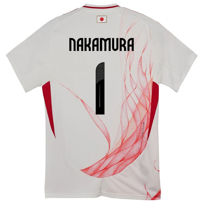 Danxen Børn Japan Keisuke Nakamura #1 Hvid Udebane Spillertrøjer 24-26 Trøje T-Shirt