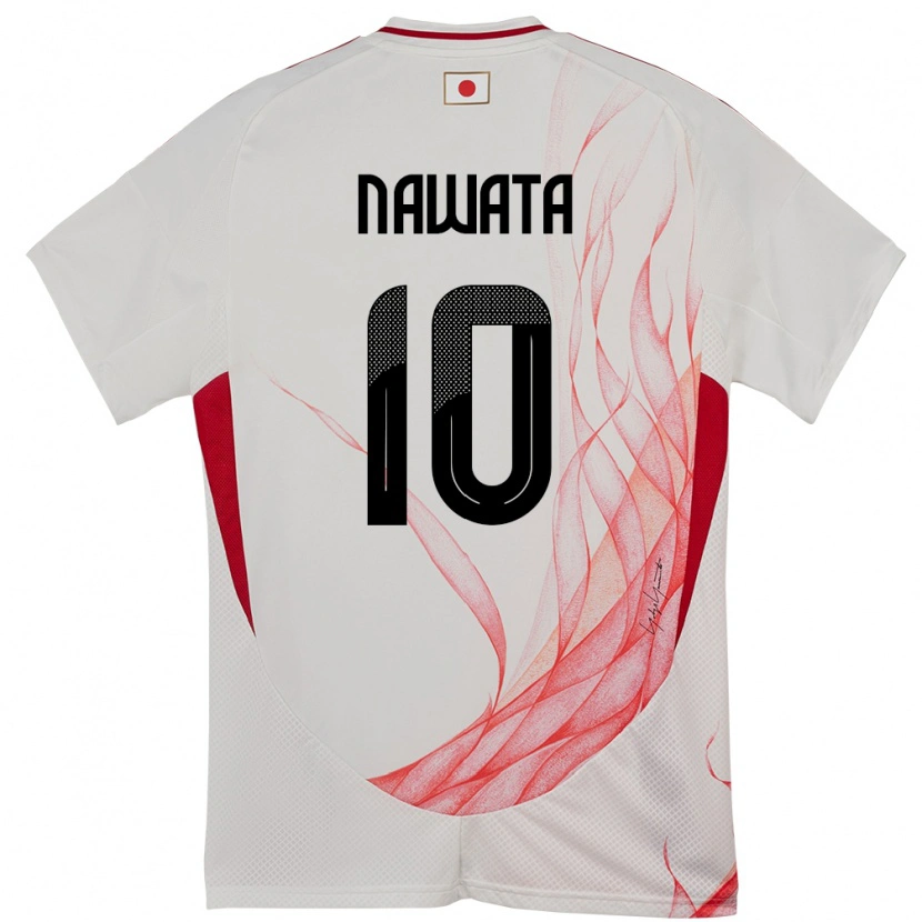 Danxen Børn Japan Gaku Nawata #10 Hvid Udebane Spillertrøjer 24-26 Trøje T-Shirt