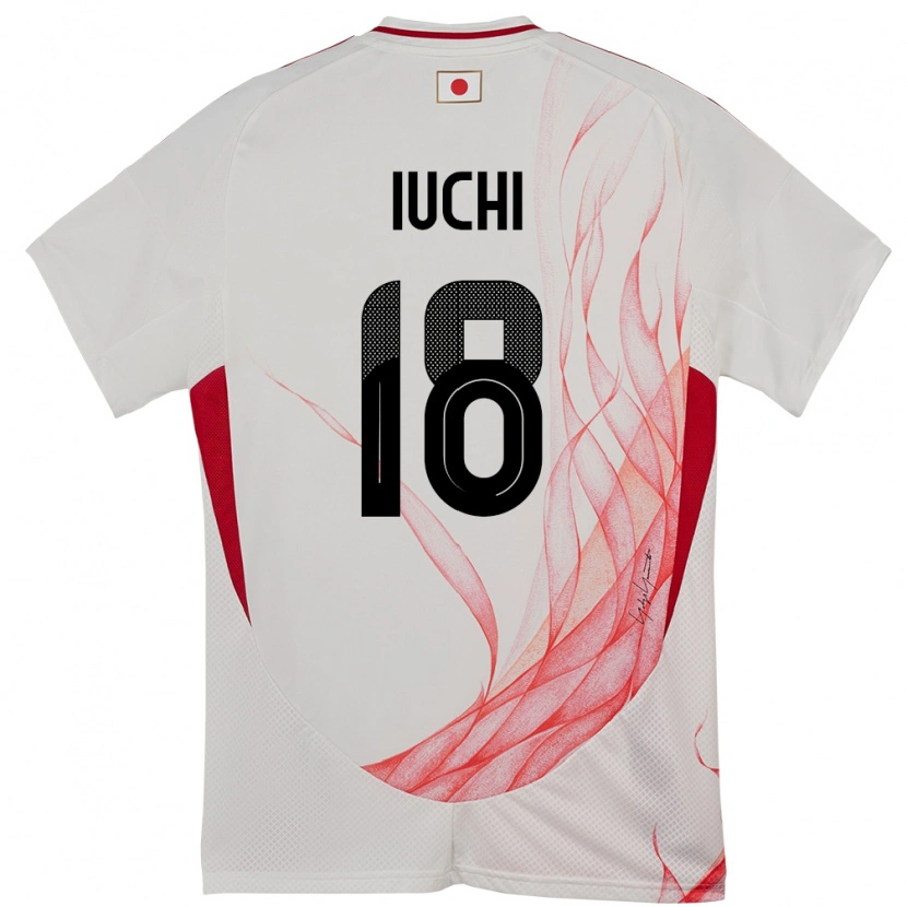 Danxen Børn Japan Yosuke Iuchi #18 Hvid Udebane Spillertrøjer 24-26 Trøje T-Shirt