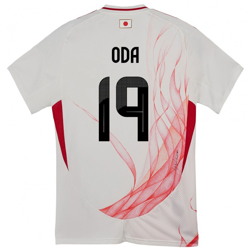 Danxen Børn Japan Yutaro Oda #19 Hvid Udebane Spillertrøjer 24-26 Trøje T-Shirt