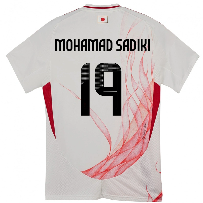 Danxen Børn Japan Mohamad Sadiki Wade #19 Hvid Udebane Spillertrøjer 24-26 Trøje T-Shirt