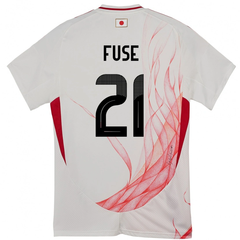 Danxen Børn Japan Katsuma Fuse #21 Hvid Udebane Spillertrøjer 24-26 Trøje T-Shirt