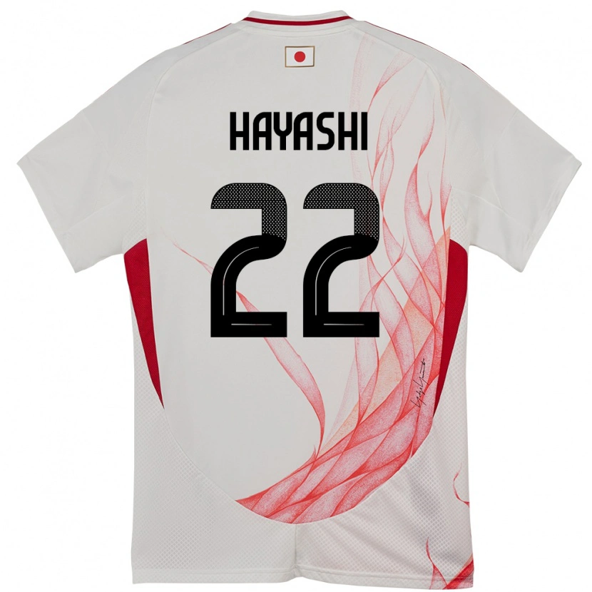 Danxen Børn Japan Sotaro Hayashi #22 Hvid Udebane Spillertrøjer 24-26 Trøje T-Shirt