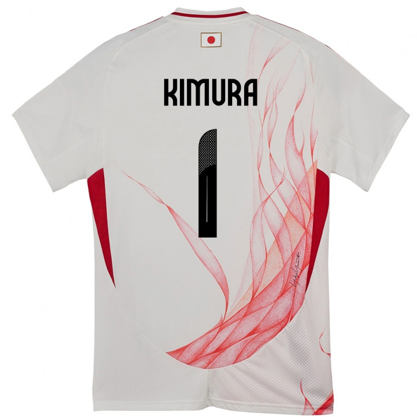 Danxen Børn Japan Ryoya Kimura #1 Hvid Udebane Spillertrøjer 24-26 Trøje T-Shirt