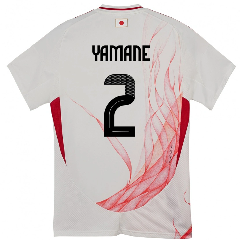 Danxen Børn Japan Miki Yamane #2 Hvid Udebane Spillertrøjer 24-26 Trøje T-Shirt