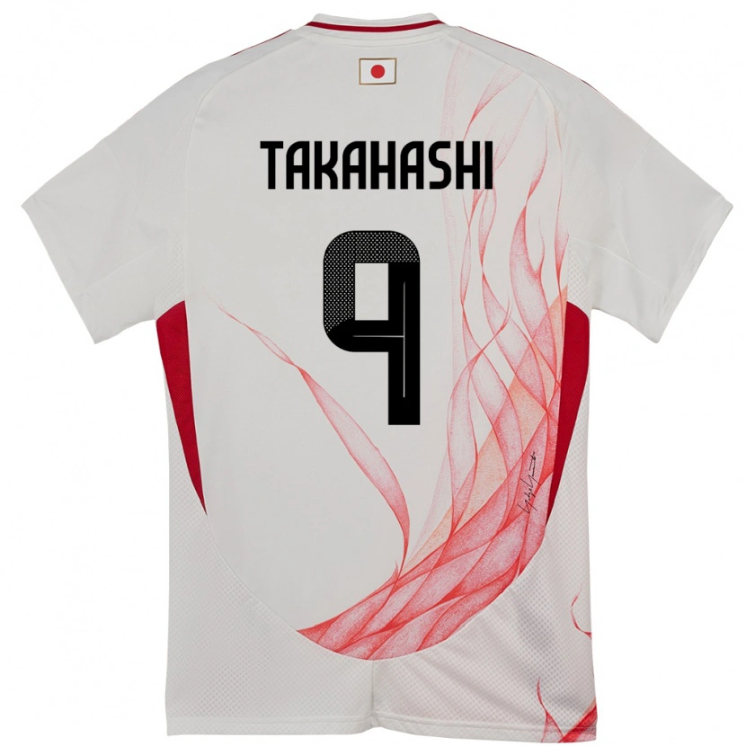 Danxen Børn Japan Hikaru Takahashi #9 Hvid Udebane Spillertrøjer 24-26 Trøje T-Shirt