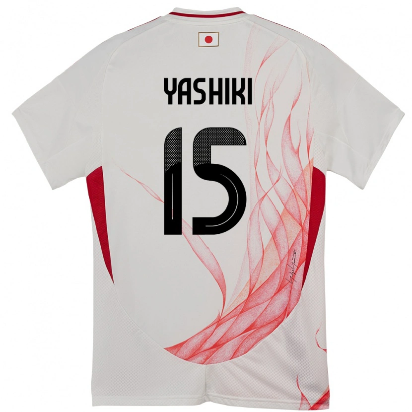 Danxen Børn Japan Yusei Yashiki #15 Hvid Udebane Spillertrøjer 24-26 Trøje T-Shirt