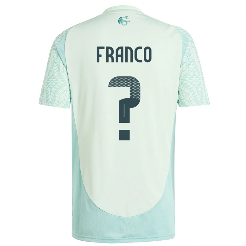 Danxen Børn Mexico Ramiro Franco #0 Linen Grøn Udebane Spillertrøjer 24-26 Trøje T-Shirt