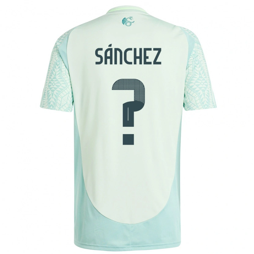 Danxen Børn Mexico Diego Sánchez #0 Linen Grøn Udebane Spillertrøjer 24-26 Trøje T-Shirt