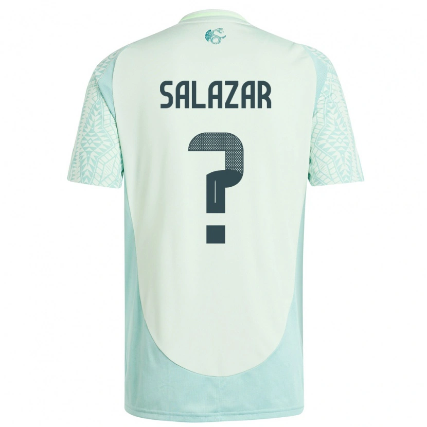 Danxen Børn Mexico Bryan Salazar #0 Linen Grøn Udebane Spillertrøjer 24-26 Trøje T-Shirt