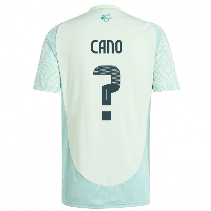 Danxen Børn Mexico Iker Cano #0 Linen Grøn Udebane Spillertrøjer 24-26 Trøje T-Shirt