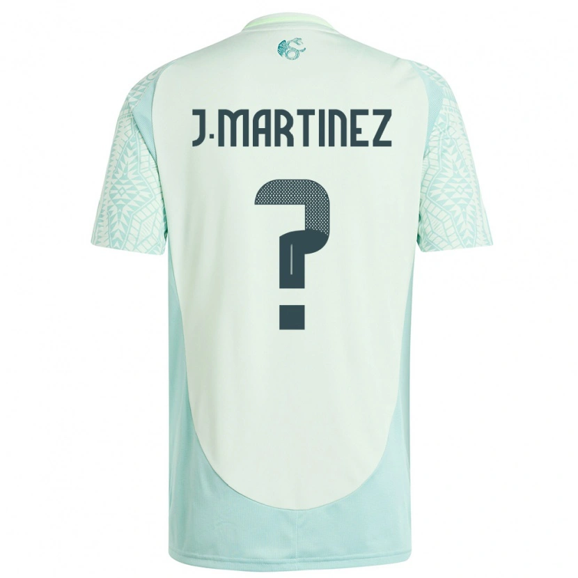 Danxen Børn Mexico Juan Martínez #0 Linen Grøn Udebane Spillertrøjer 24-26 Trøje T-Shirt