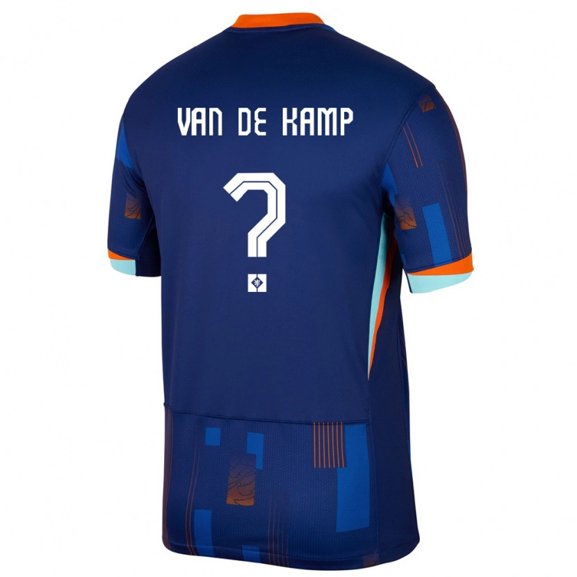 Danxen Børn Holland Jochem Ritmeester Van De Kamp #0 Blå Udebane Spillertrøjer 24-26 Trøje T-Shirt