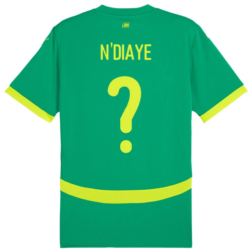 Danxen Børn Senegal Massamba N'diaye #0 Grøn Udebane Spillertrøjer 24-26 Trøje T-Shirt