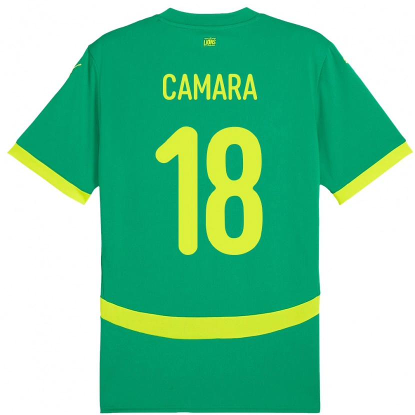 Danxen Børn Senegal Meta Camara #18 Grøn Udebane Spillertrøjer 24-26 Trøje T-Shirt