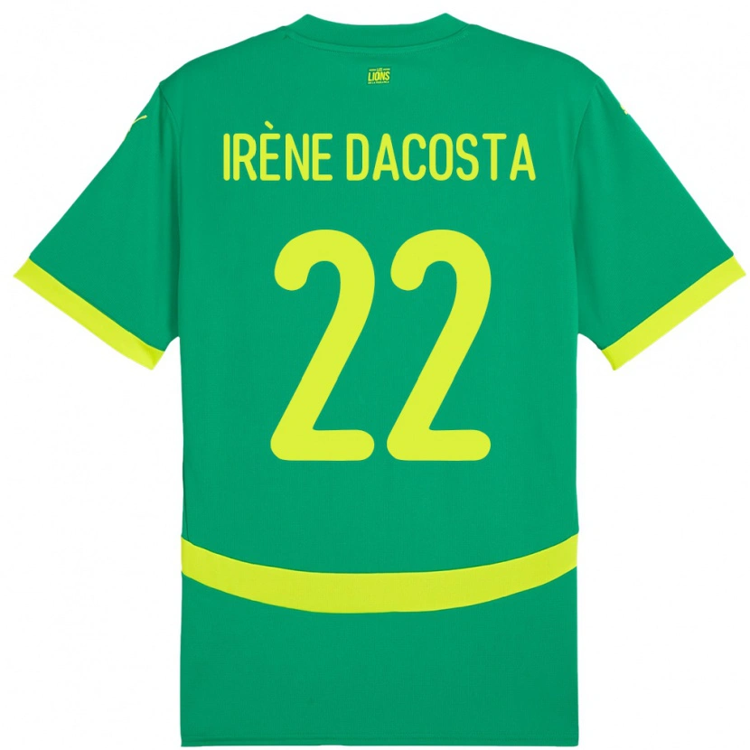 Danxen Børn Senegal Gladys Irene Dacosta #22 Grøn Udebane Spillertrøjer 24-26 Trøje T-Shirt