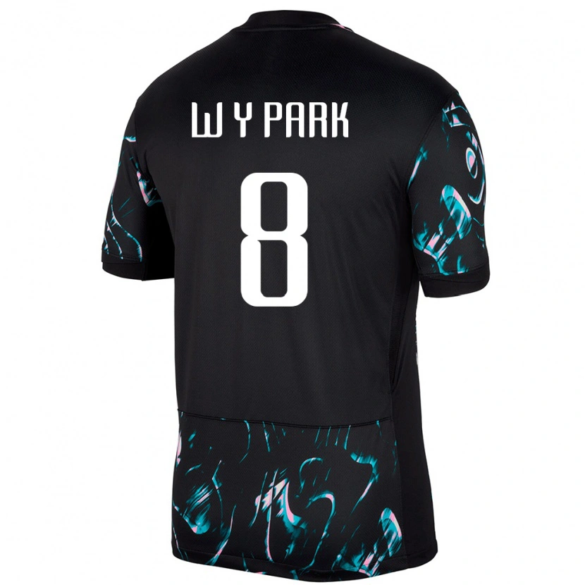 Danxen Børn Sydkorea Yong-Woo Park #8 Sort Udebane Spillertrøjer 24-26 Trøje T-Shirt