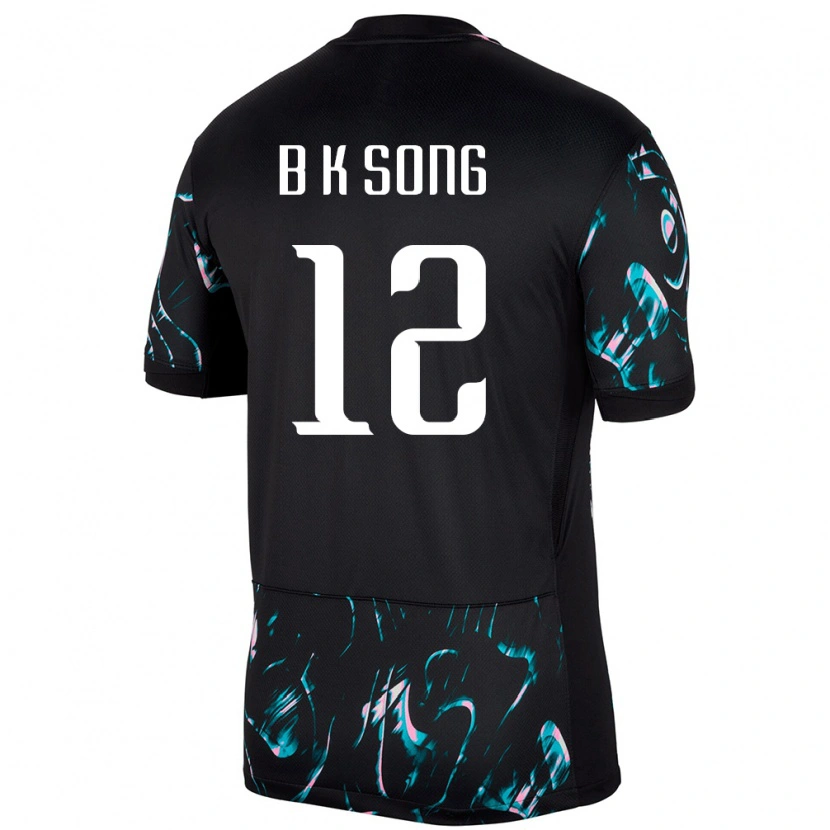 Danxen Børn Sydkorea Bum-Keun Song #12 Sort Udebane Spillertrøjer 24-26 Trøje T-Shirt