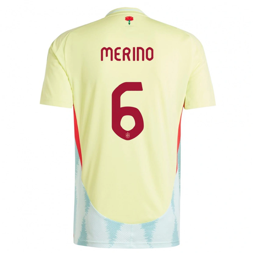 Danxen Børn Spanien Mikel Merino #6 Gul Udebane Spillertrøjer 24-26 Trøje T-Shirt