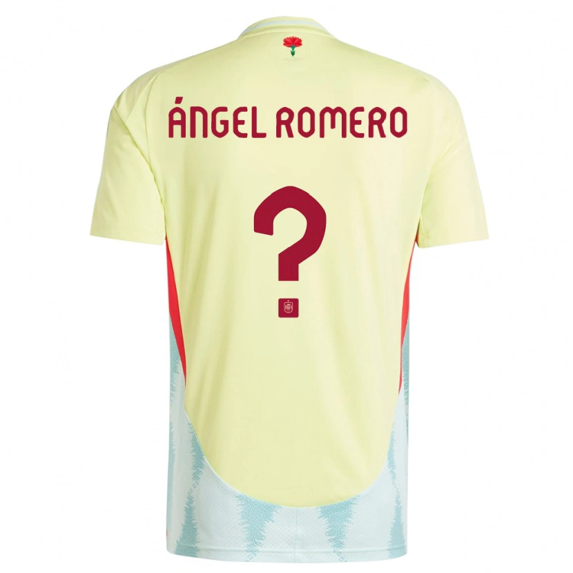 Danxen Børn Spanien Miguel Ángel Romero #0 Gul Udebane Spillertrøjer 24-26 Trøje T-Shirt