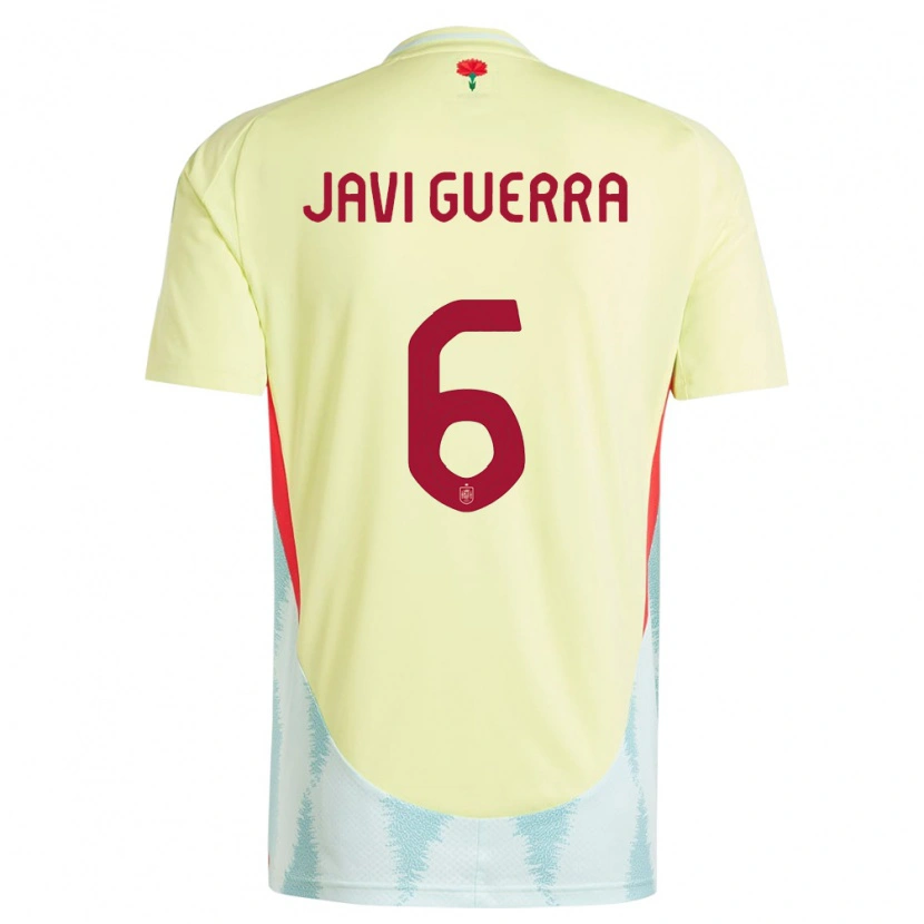 Danxen Børn Spanien Javi Guerra #6 Gul Udebane Spillertrøjer 24-26 Trøje T-Shirt