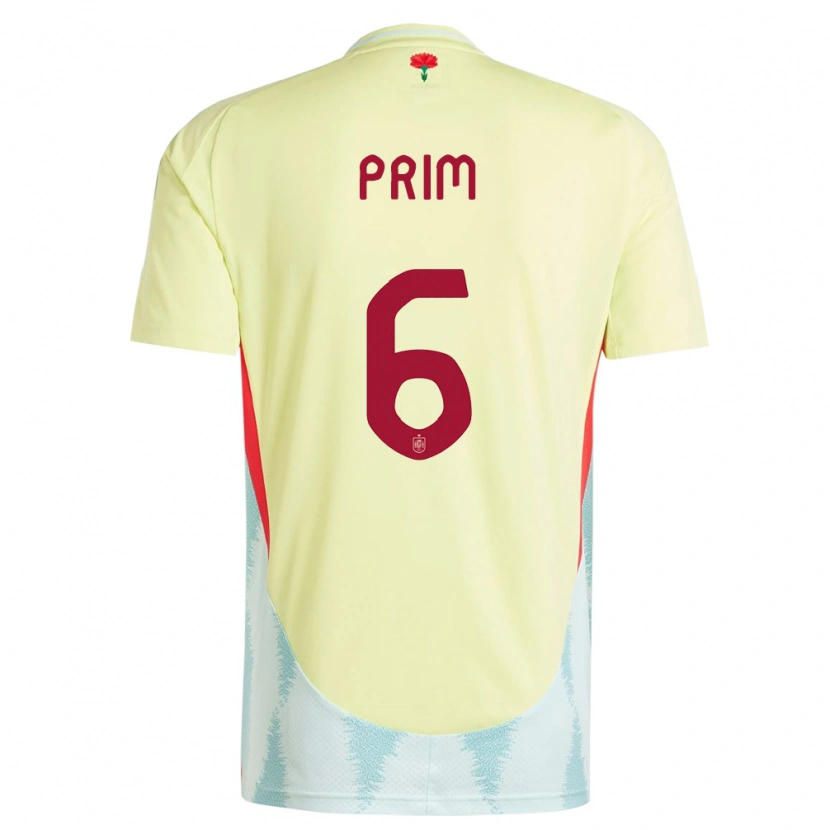 Danxen Børn Spanien Pau Prim #6 Gul Udebane Spillertrøjer 24-26 Trøje T-Shirt