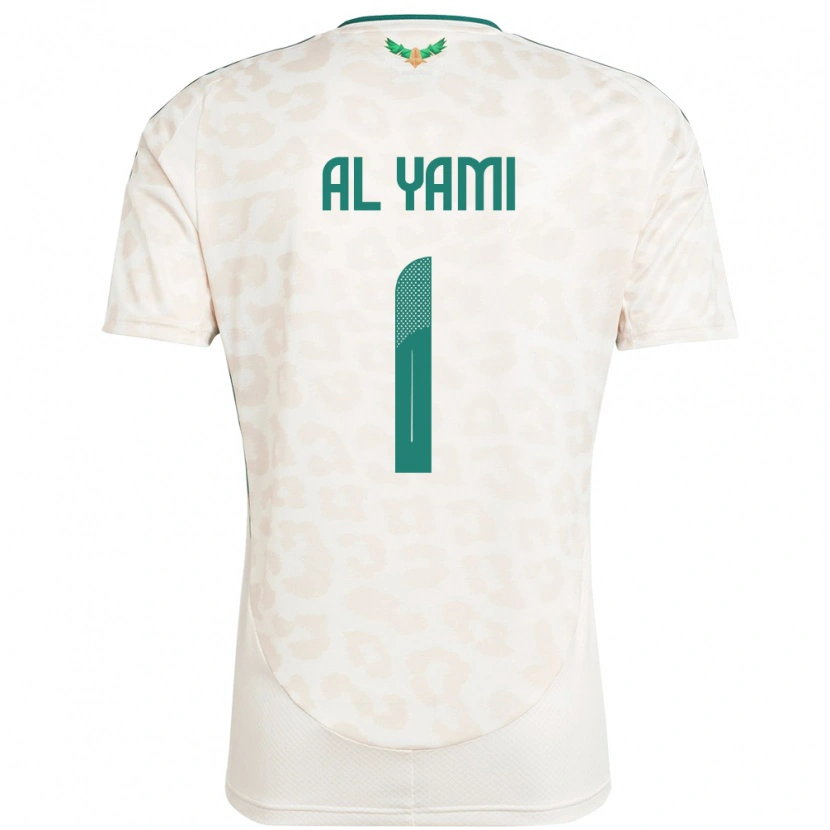 Danxen Børn Saudi-Arabien Mohammed Al-Yami #1 Hvid Udebane Spillertrøjer 24-26 Trøje T-Shirt