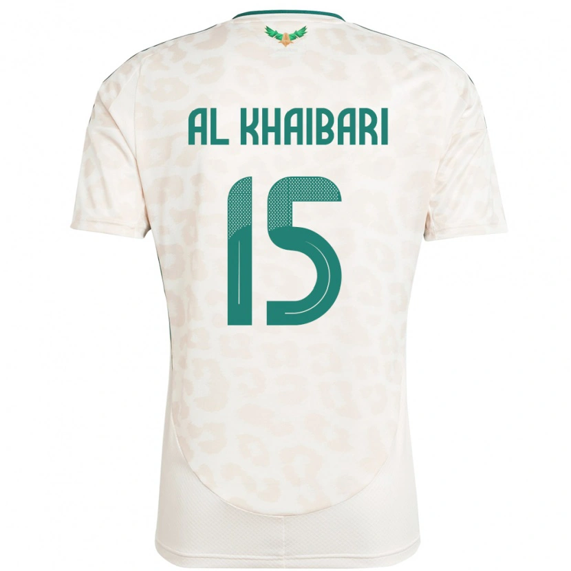 Danxen Børn Saudi-Arabien Abdullah Al-Khaibari #15 Hvid Udebane Spillertrøjer 24-26 Trøje T-Shirt