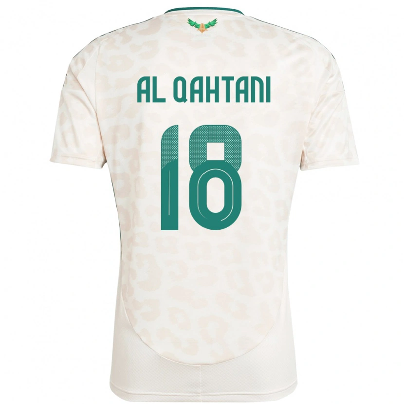 Danxen Børn Saudi-Arabien Mohammed Al-Qahtani #18 Hvid Udebane Spillertrøjer 24-26 Trøje T-Shirt