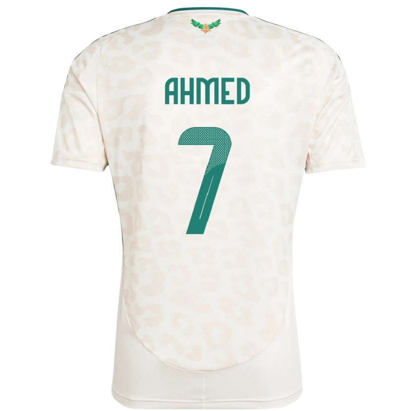 Danxen Børn Saudi-Arabien Thari Ahmed #7 Hvid Udebane Spillertrøjer 24-26 Trøje T-Shirt