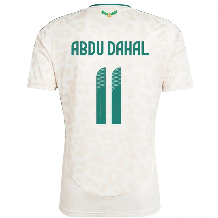 Danxen Børn Saudi-Arabien Sabri Abdu Dahal #11 Hvid Udebane Spillertrøjer 24-26 Trøje T-Shirt