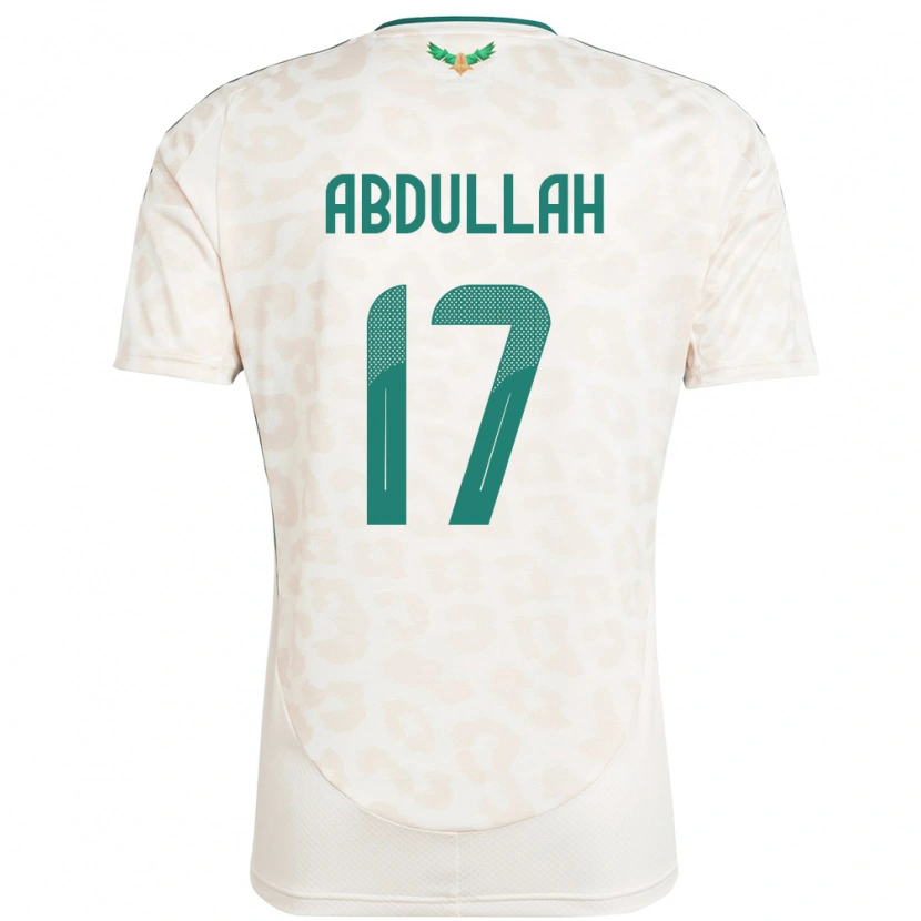 Danxen Børn Saudi-Arabien Salem Abdullah #17 Hvid Udebane Spillertrøjer 24-26 Trøje T-Shirt