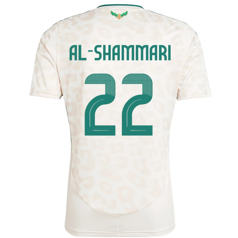 Danxen Børn Saudi-Arabien Affas Al-Shammari #22 Hvid Udebane Spillertrøjer 24-26 Trøje T-Shirt