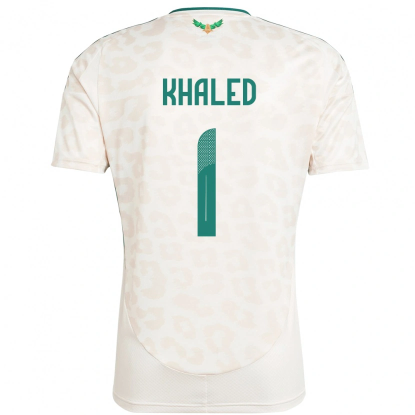 Danxen Børn Saudi-Arabien Sarah Khaled #1 Hvid Udebane Spillertrøjer 24-26 Trøje T-Shirt