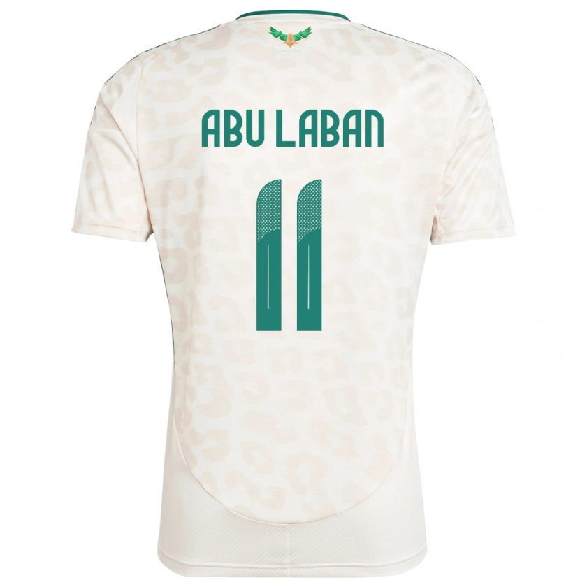 Danxen Børn Saudi-Arabien Dalia Abu Laban #11 Hvid Udebane Spillertrøjer 24-26 Trøje T-Shirt