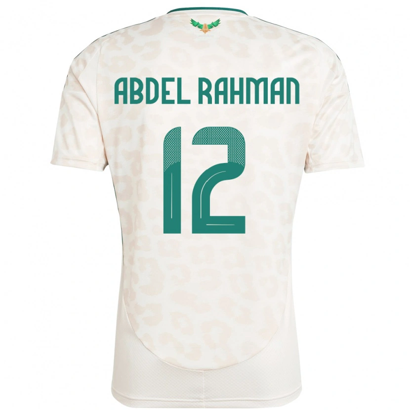 Danxen Børn Saudi-Arabien Mona Abdel Rahman #12 Hvid Udebane Spillertrøjer 24-26 Trøje T-Shirt