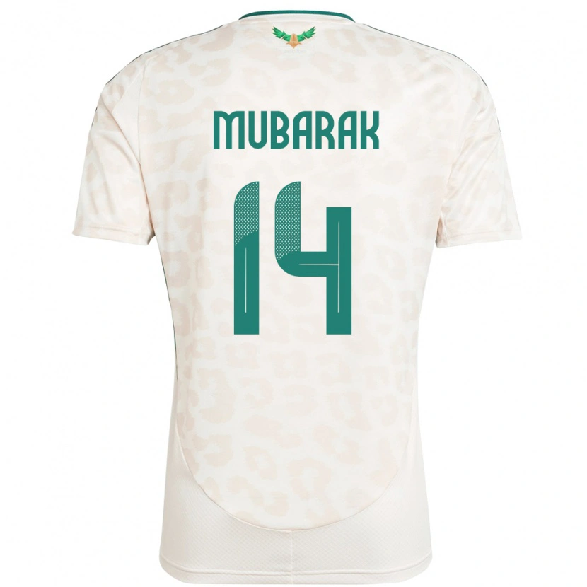 Danxen Børn Saudi-Arabien Al Bandari Mubarak #14 Hvid Udebane Spillertrøjer 24-26 Trøje T-Shirt